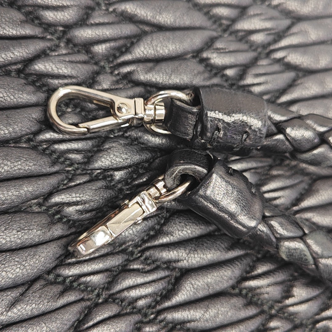 Crystal Lambskin Black