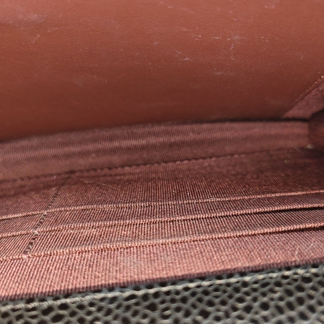 WOC Quilted Grained Calfskin Black