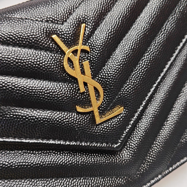 MONOGRAM WOC Chevron Calfskin Black