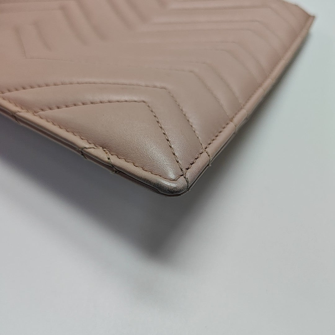 GG Marmont Large Quilted Calfskin Pink
