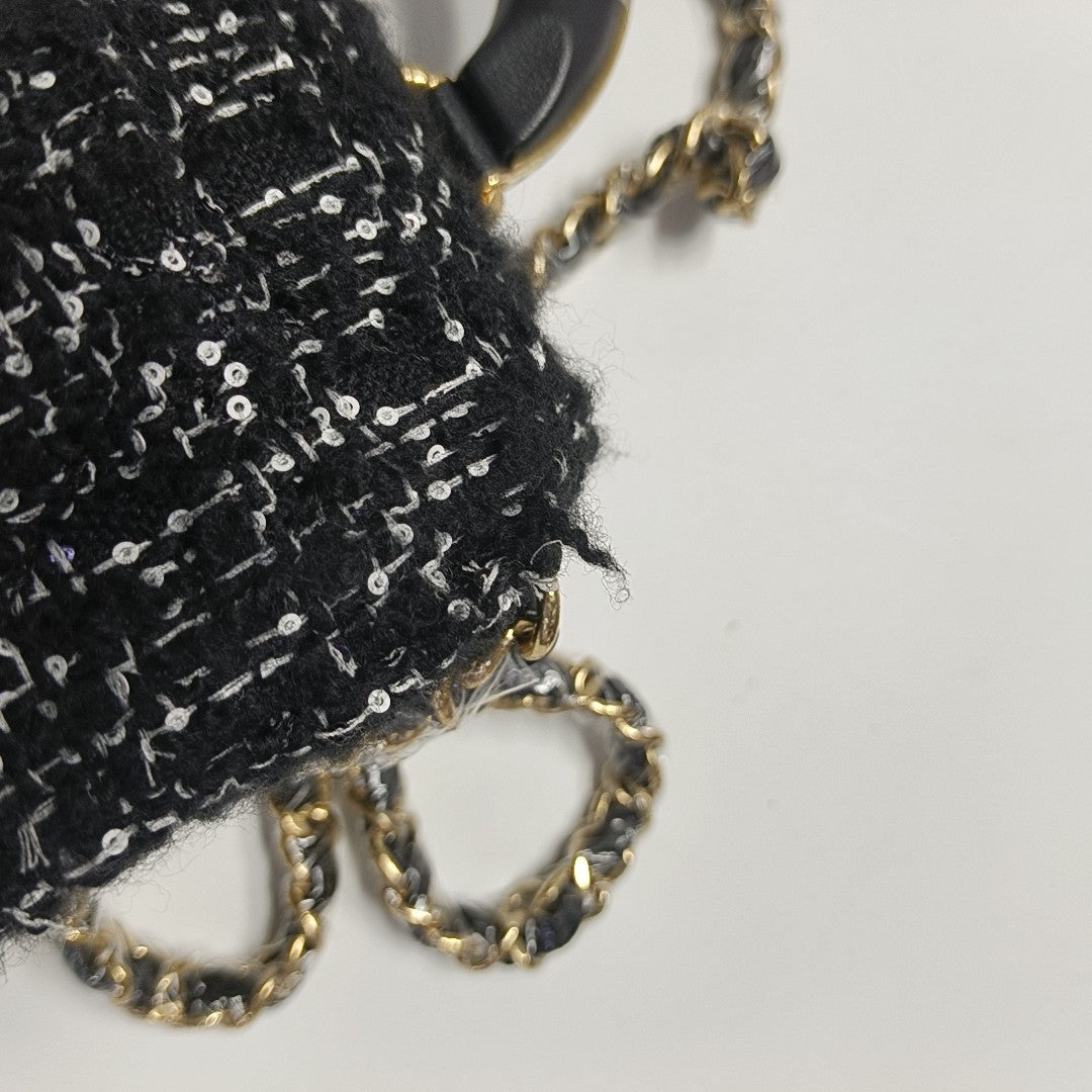 Wool Shoulder Bag Mini Black