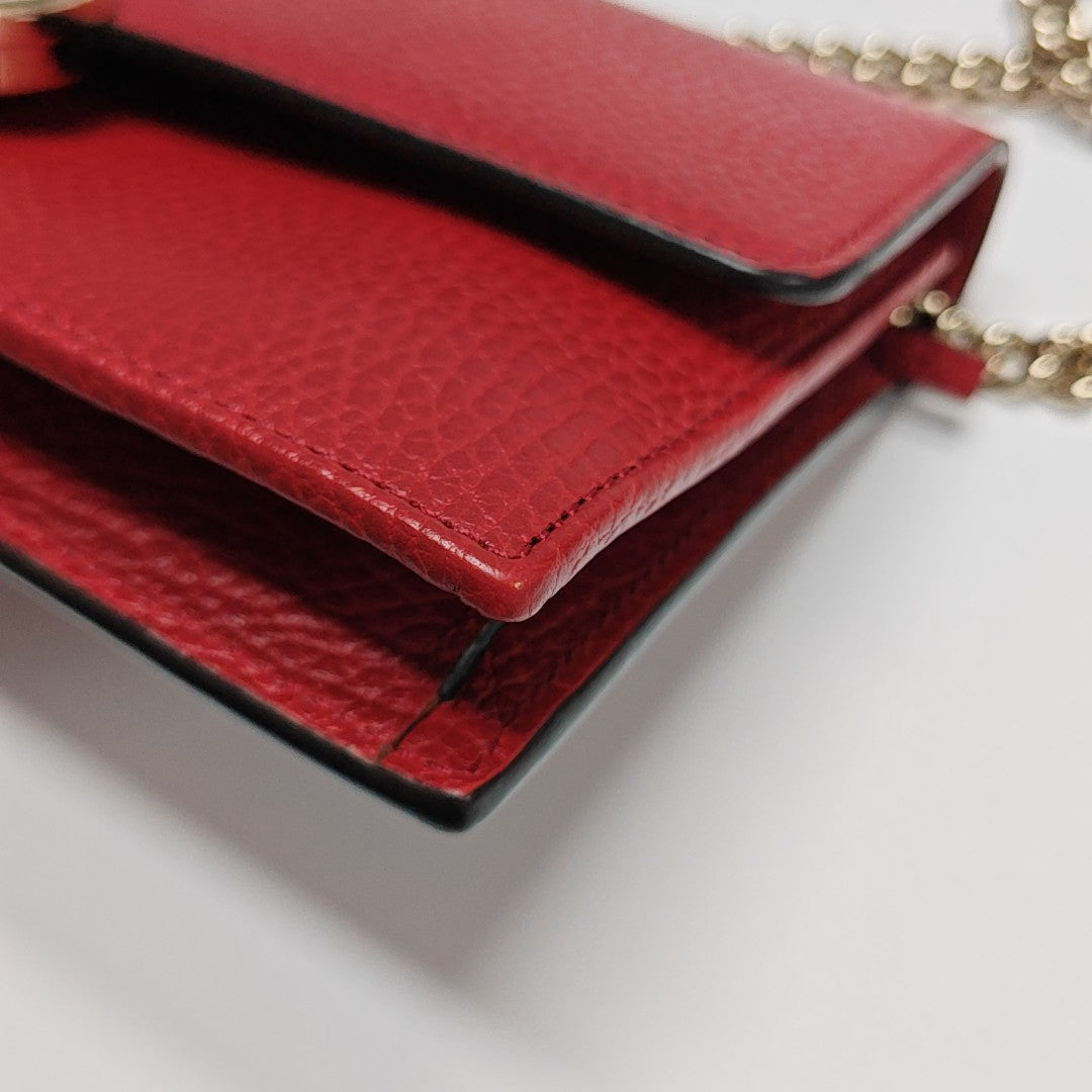 Calfskin Shoulder Bag Red