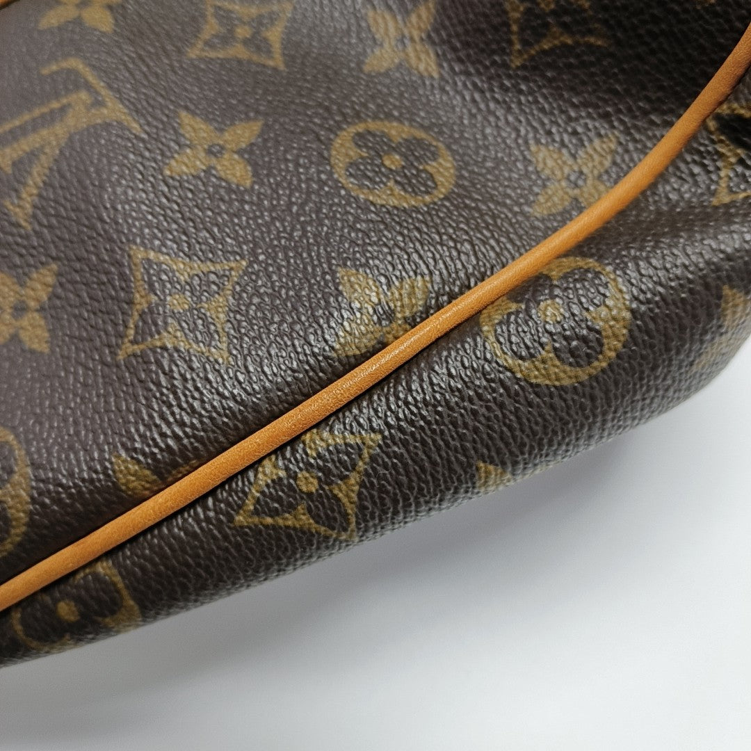 GALLIERA PM Monogram Coated Canvas Brown
