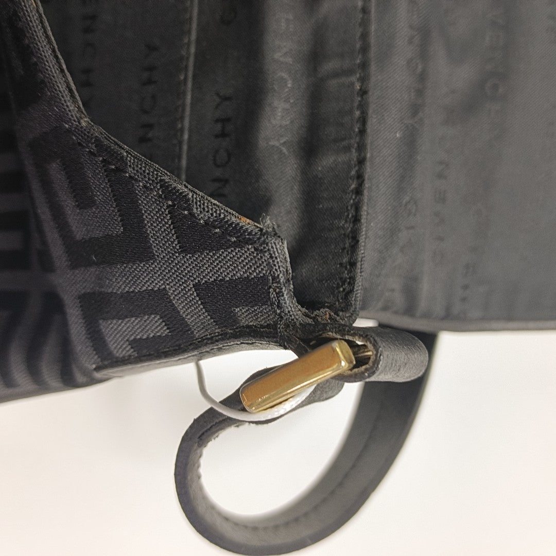 Canvas Top Handle Bag Black