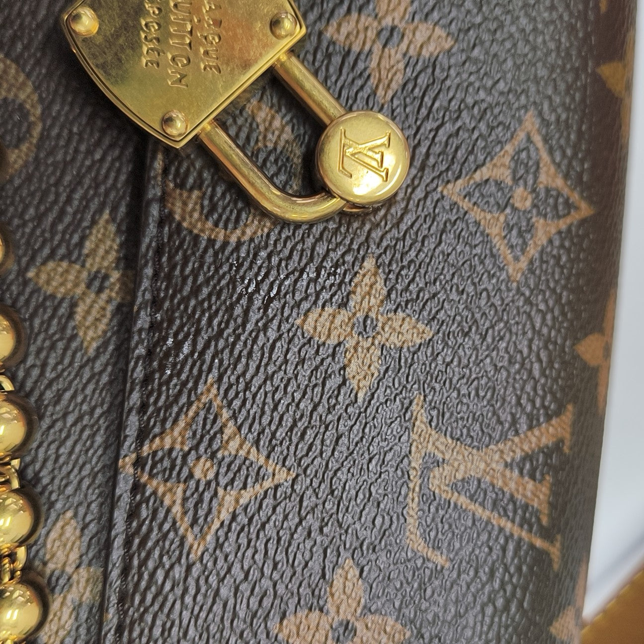 STEAMER Mini Monogram Coated Canvas Brown