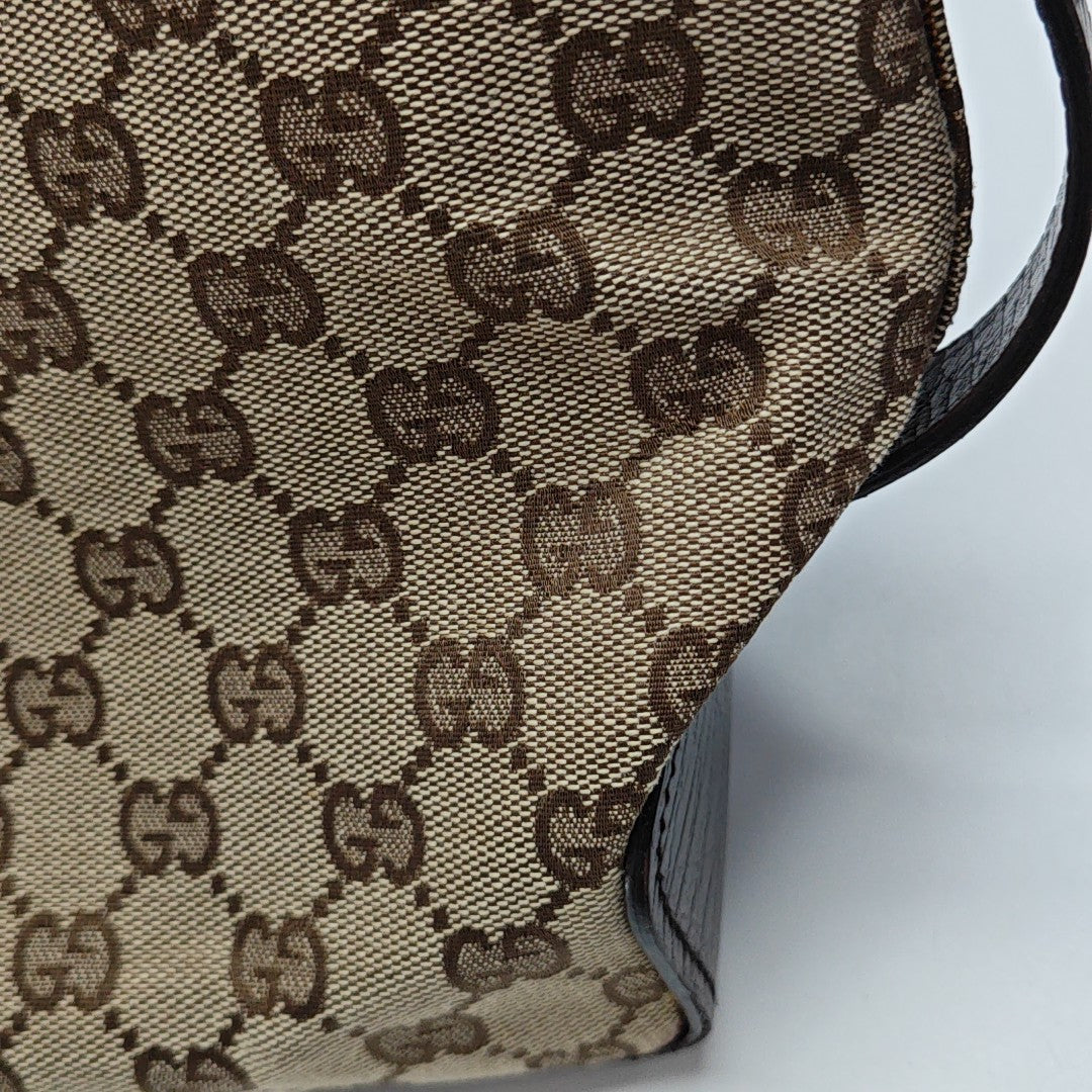 Monogram Canvas Tote Bag Brown