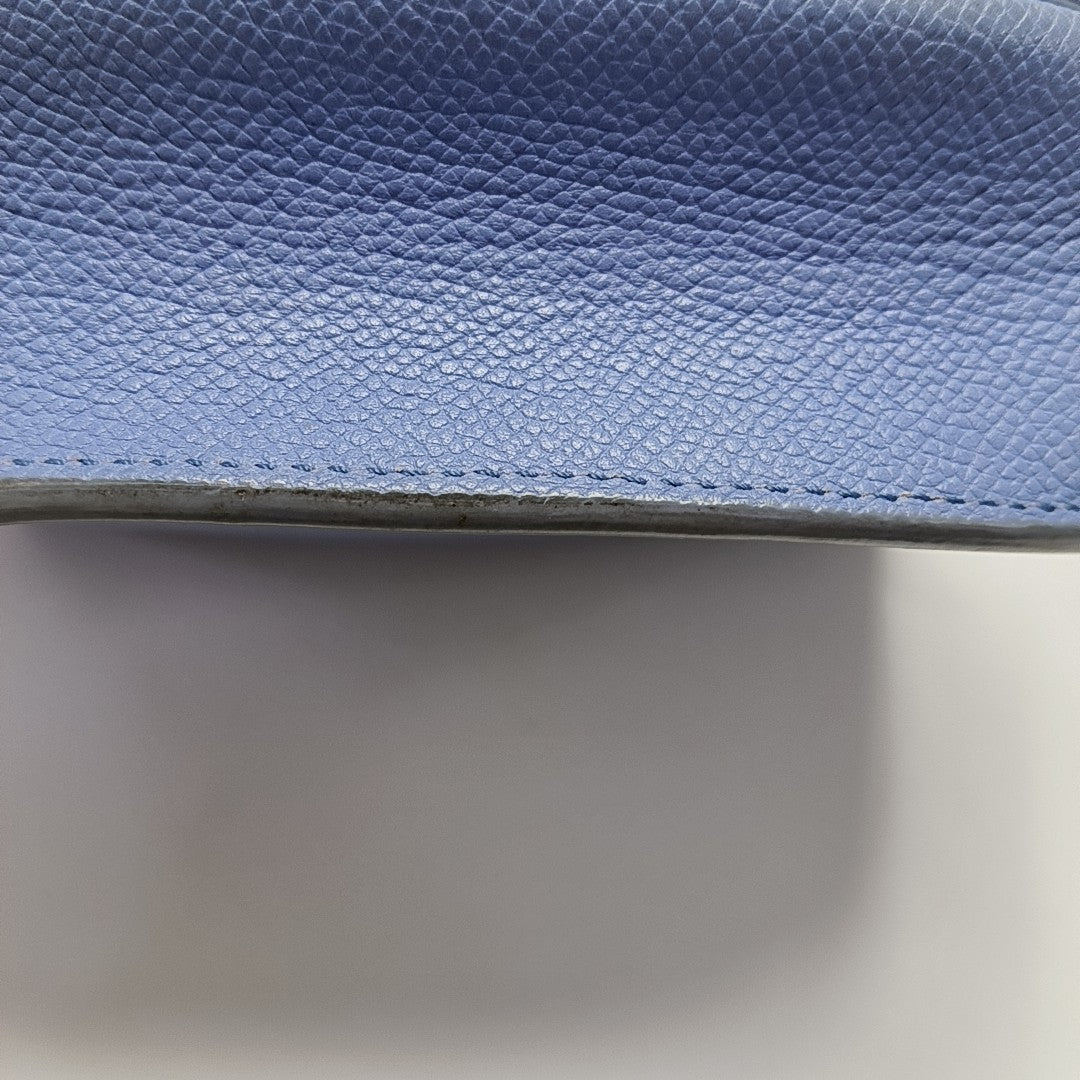 TROTTEUR Small Calfskin Blue