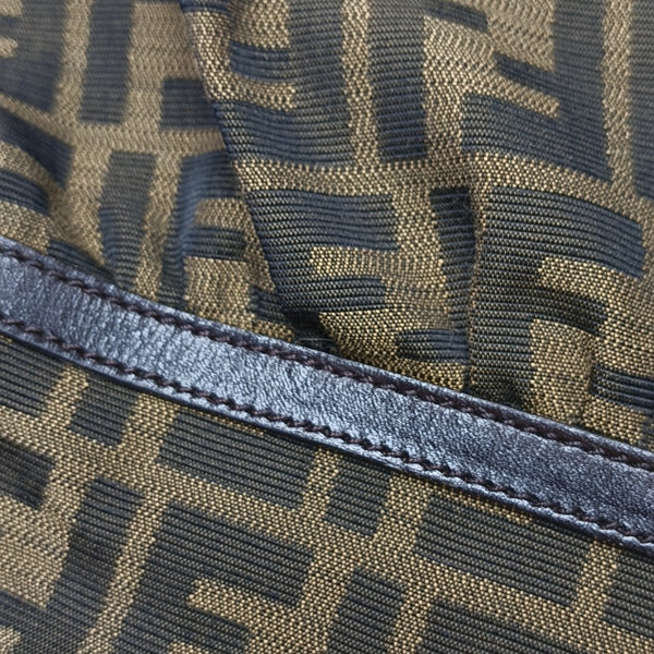 Canvas Top Handle Bag Brown