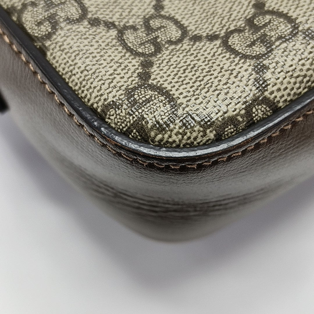 Horsebit 1955 Small Coated Canvas Beige