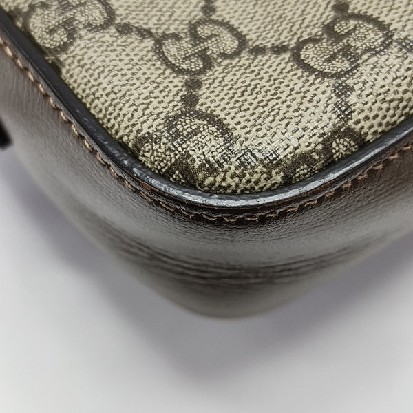 Horsebit 1955 Small Coated Canvas Beige