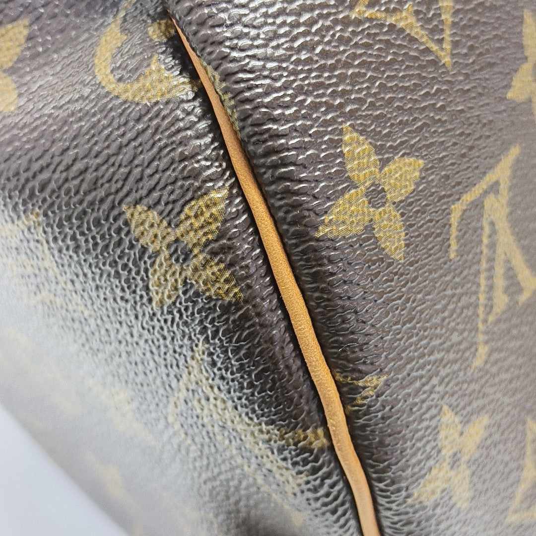 SPEEDY 30 Monogram Coated Canvas Brown