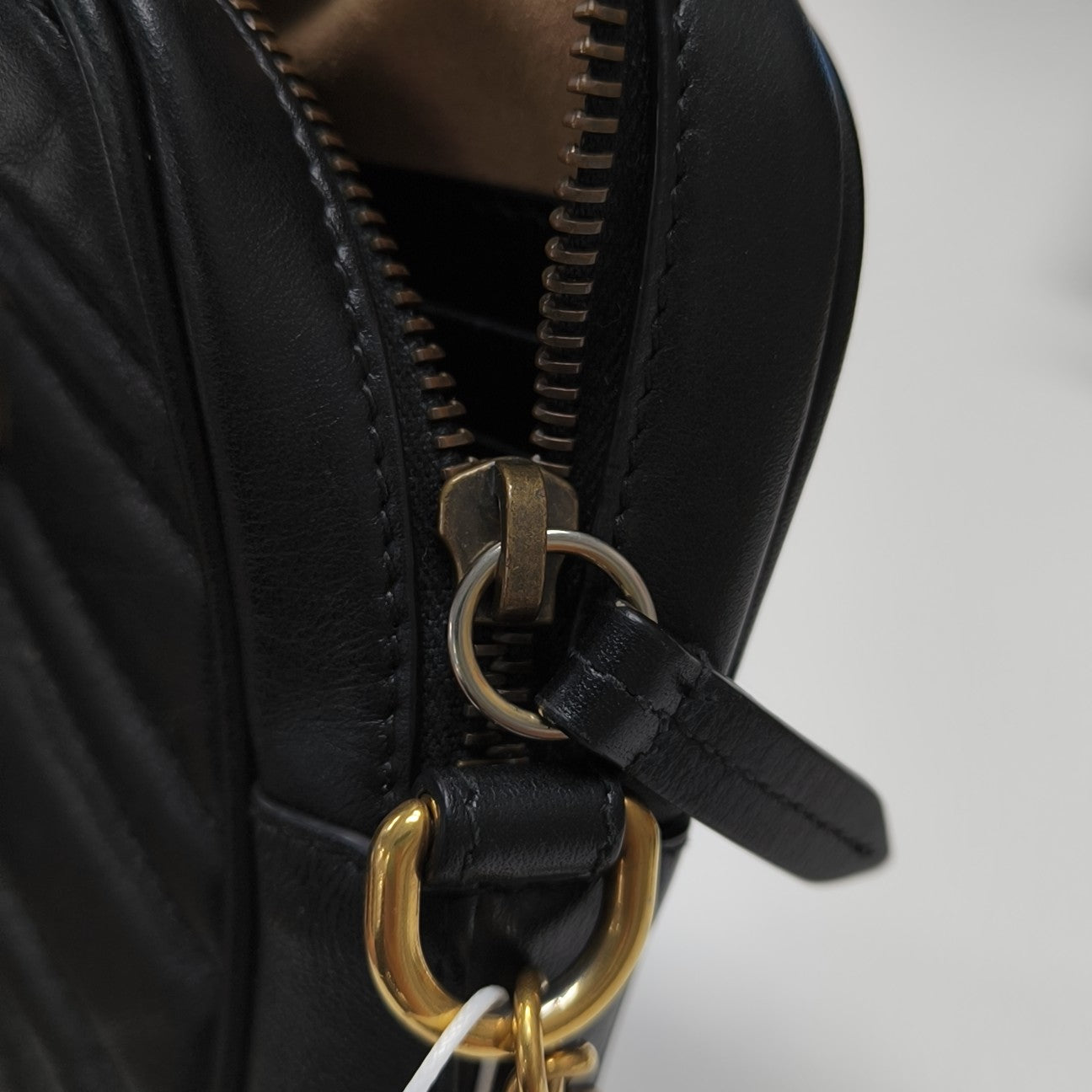 GG Marmont Mini Quilted Calfskin Black
