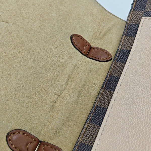 BEAUMARCHAIS Damier Ebene Coated Canvas Brown