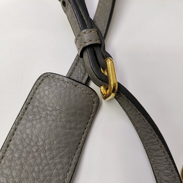 Calfskin Shoulder Bag Gray