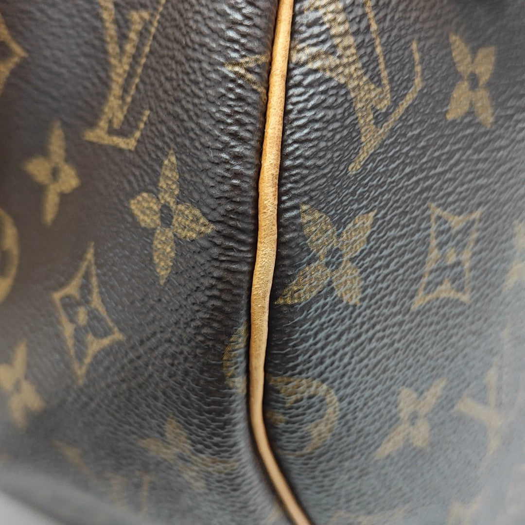 SPEEDY 30 Monogram Coated Canvas Brown