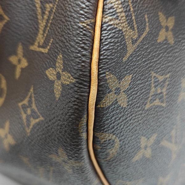 SPEEDY 30 Monogram Coated Canvas Brown