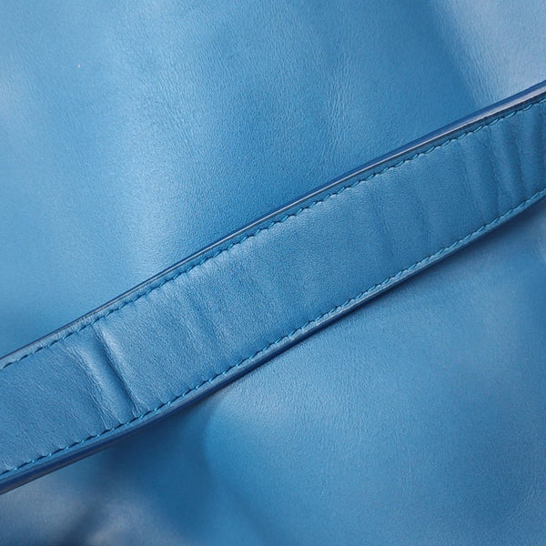 Calfskin Shoulder Bag Blue