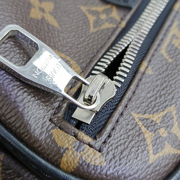 JOSH Monogram Coated Canvas Brown