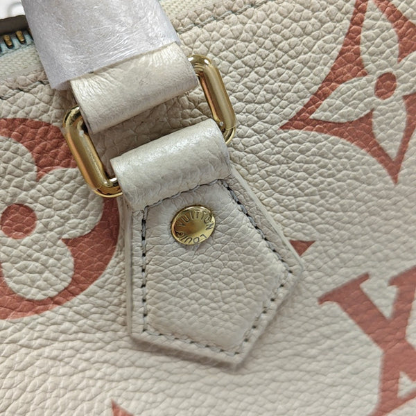SPEEDY 20 Monogram Calfskin Beige