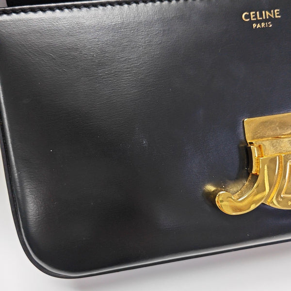 TRIOMPHE Small Calfskin Black