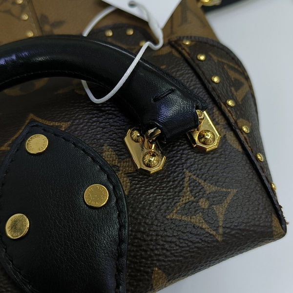 Monogram Coated Canvas Shoulder Bag Brown