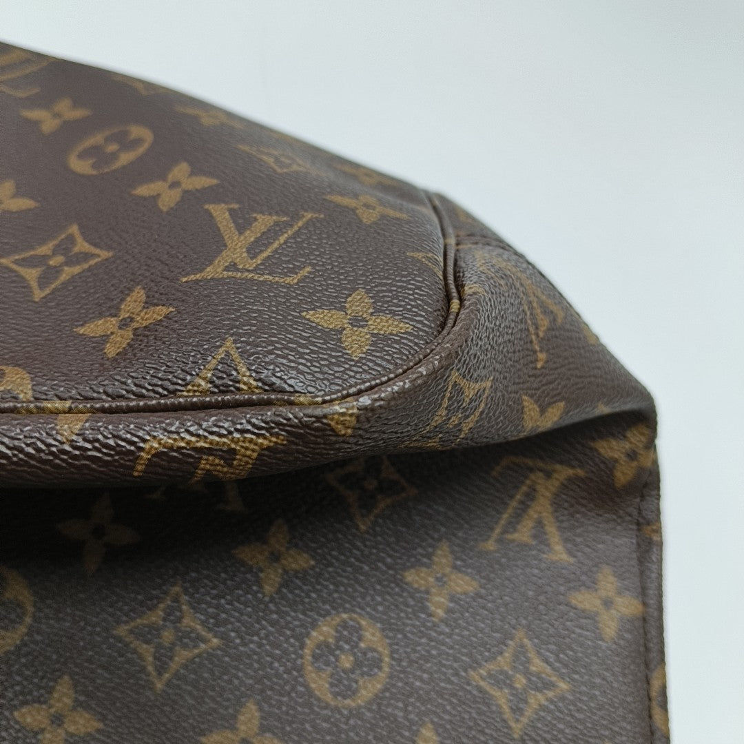 NEVERFULL MM Monogram Coated Canvas Brown