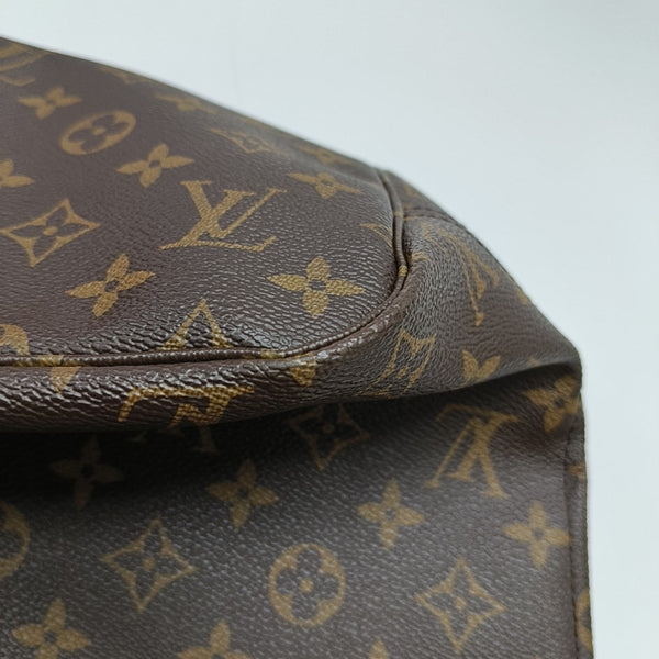 NEVERFULL MM Monogram Coated Canvas Brown