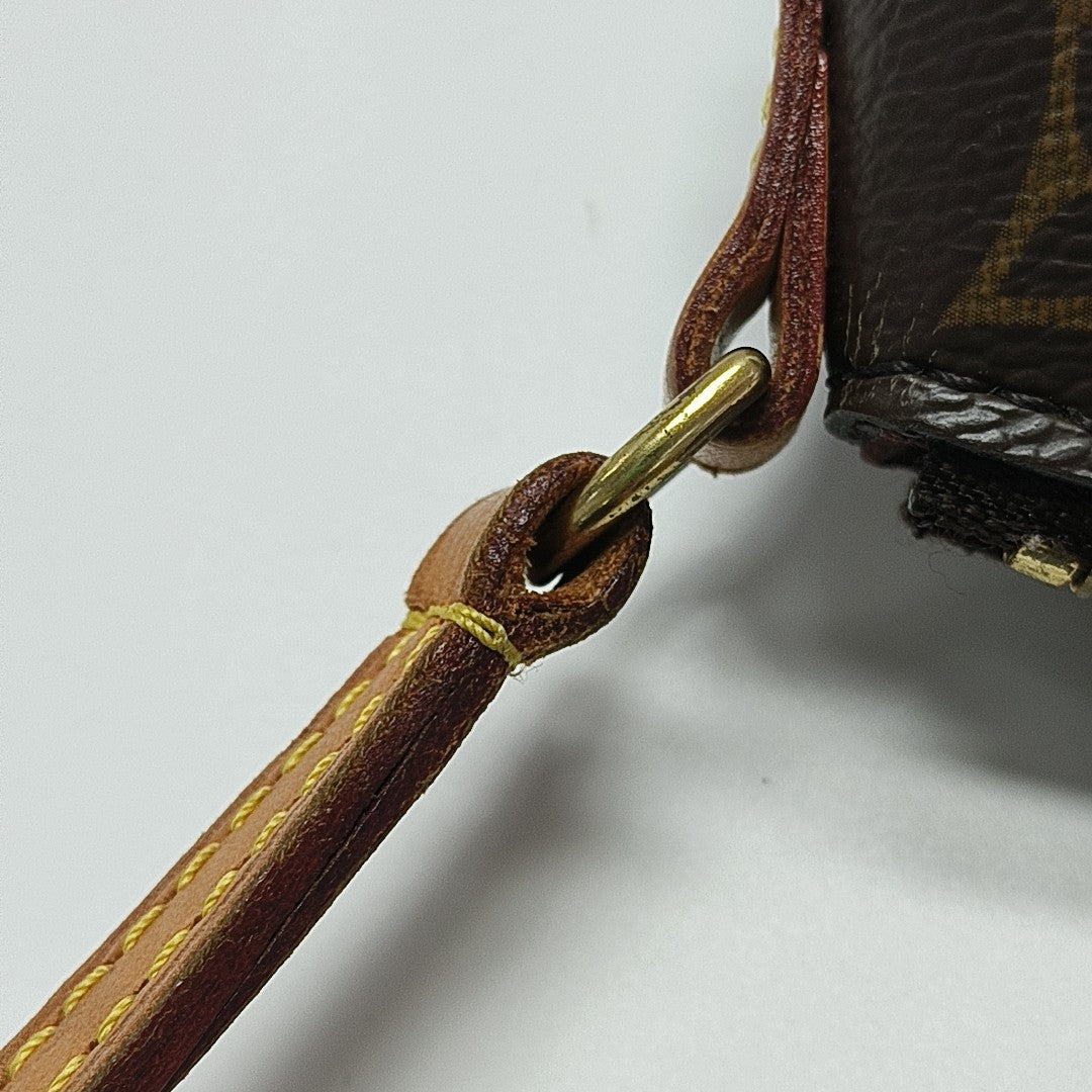 TURENNE Nano Monogram Coated Canvas Brown