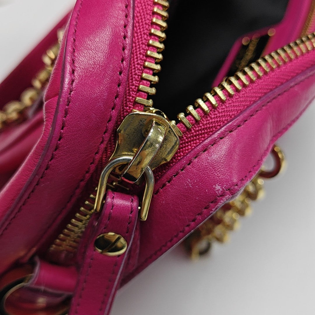 Calfskin Shoulder Bag Red