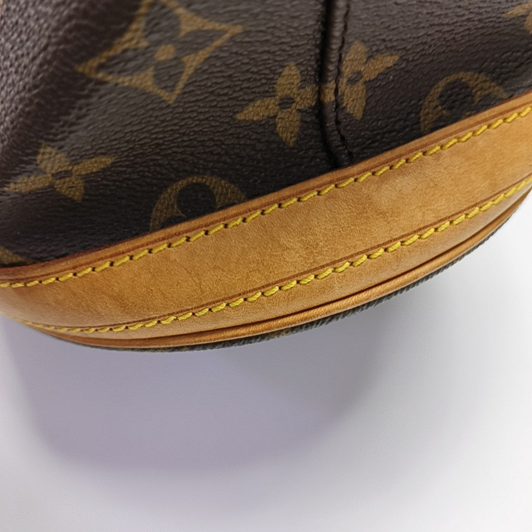 BUCKET GM Monogram Coated Canvas Brown