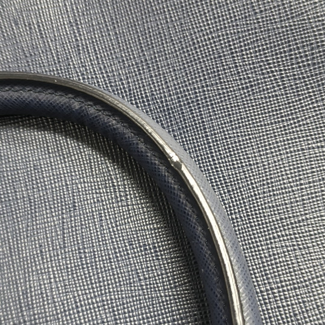 Vitello Saffiano Calfskin Blue