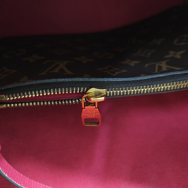 NÉONOÉ MM Monogram Coated Canvas Brown