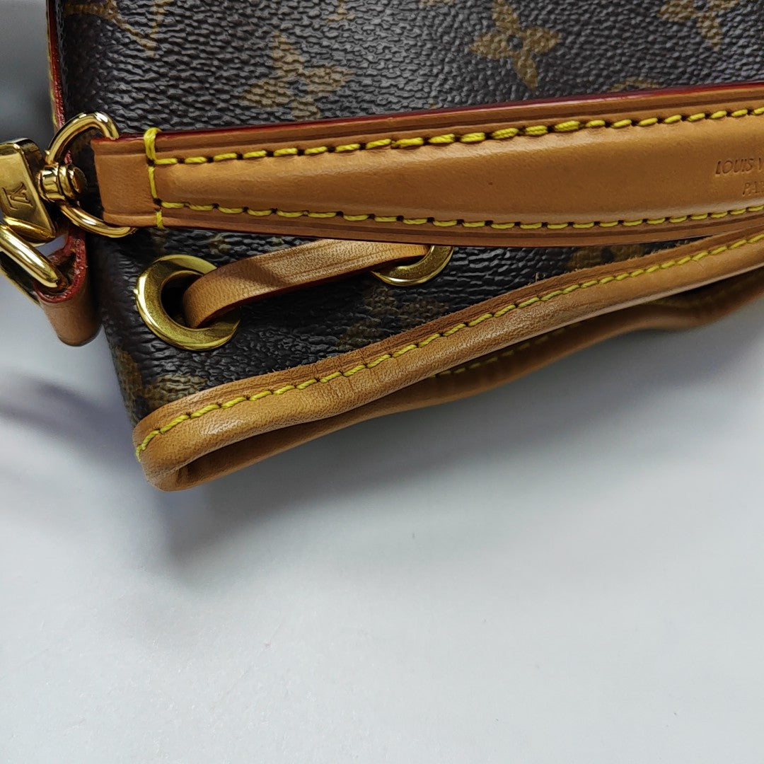 NOÉ Nano Monogram Coated Canvas Brown