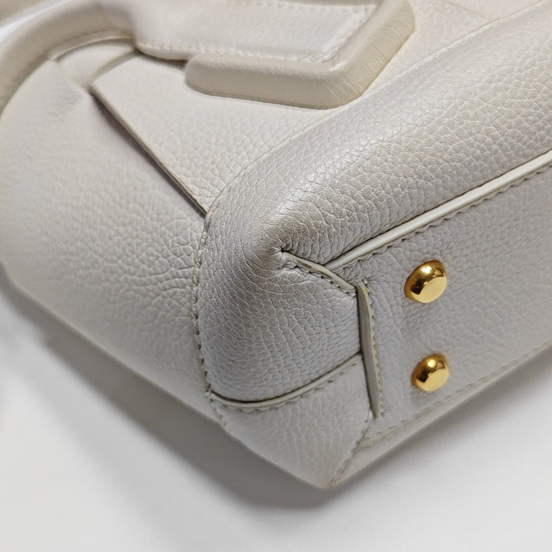 Arco Small Calfskin White