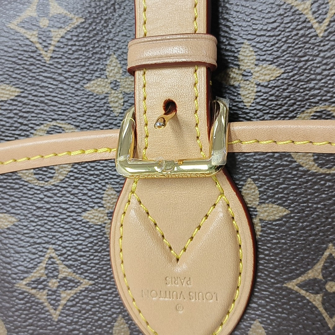 DIANE Monogram Coated Canvas Brown
