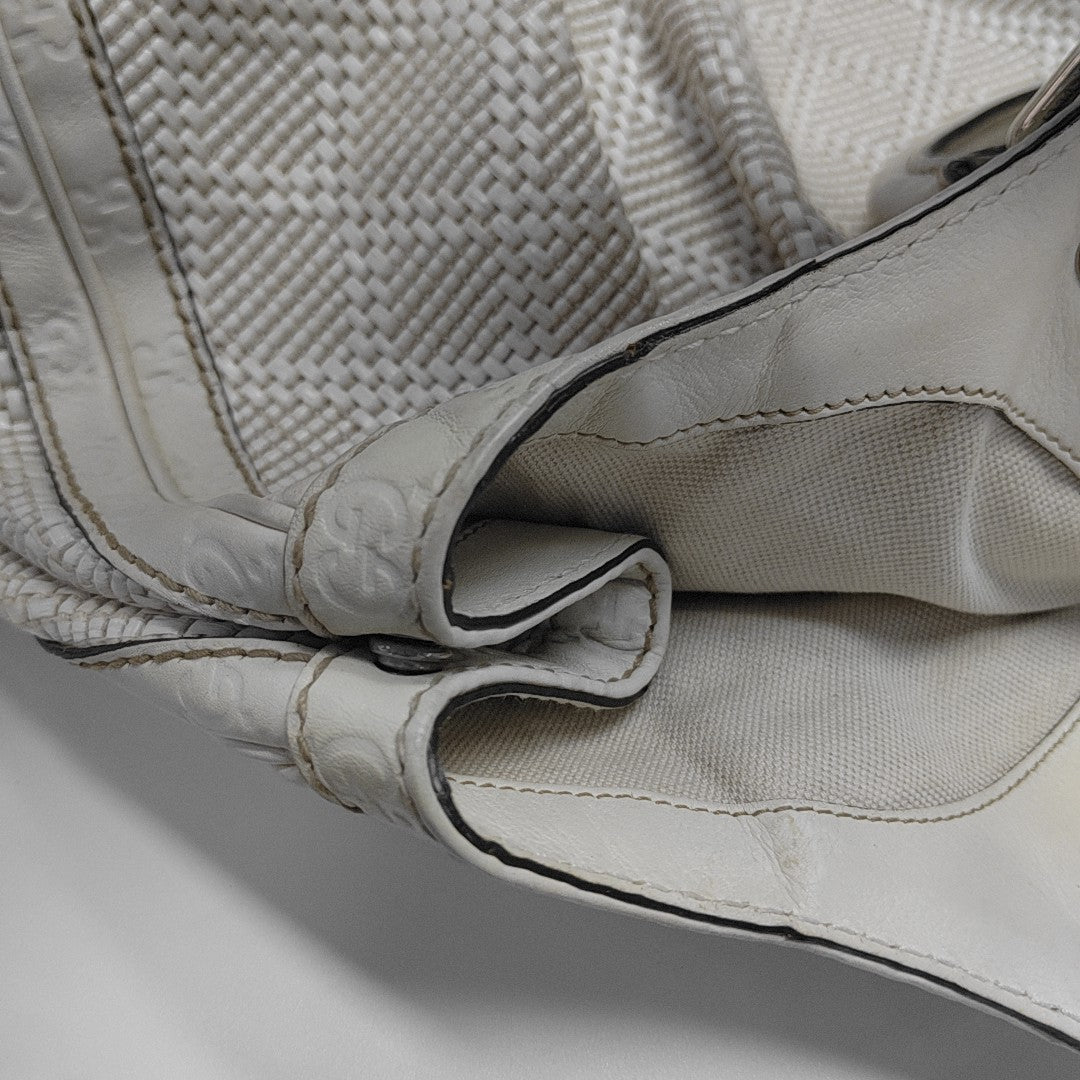 Monogram Special Material Tote Bag White