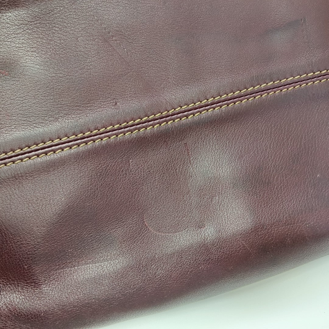 Calfskin Top Handle Bag Red
