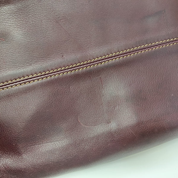 Calfskin Top Handle Bag Red