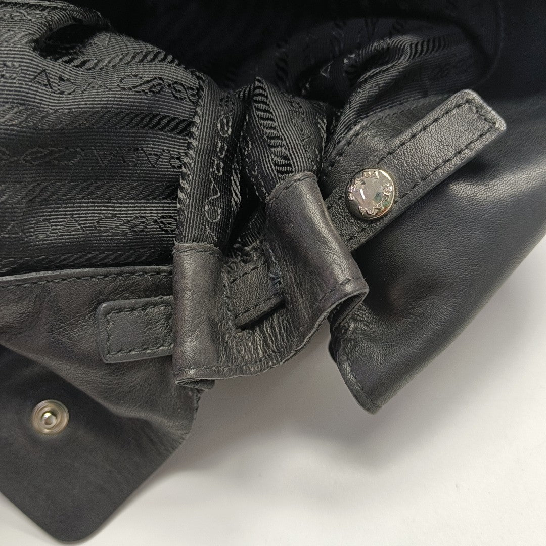 Nylon Shoulder Bag Black