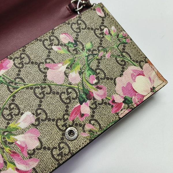 GG Blooms Monogram Coated Canvas Beige