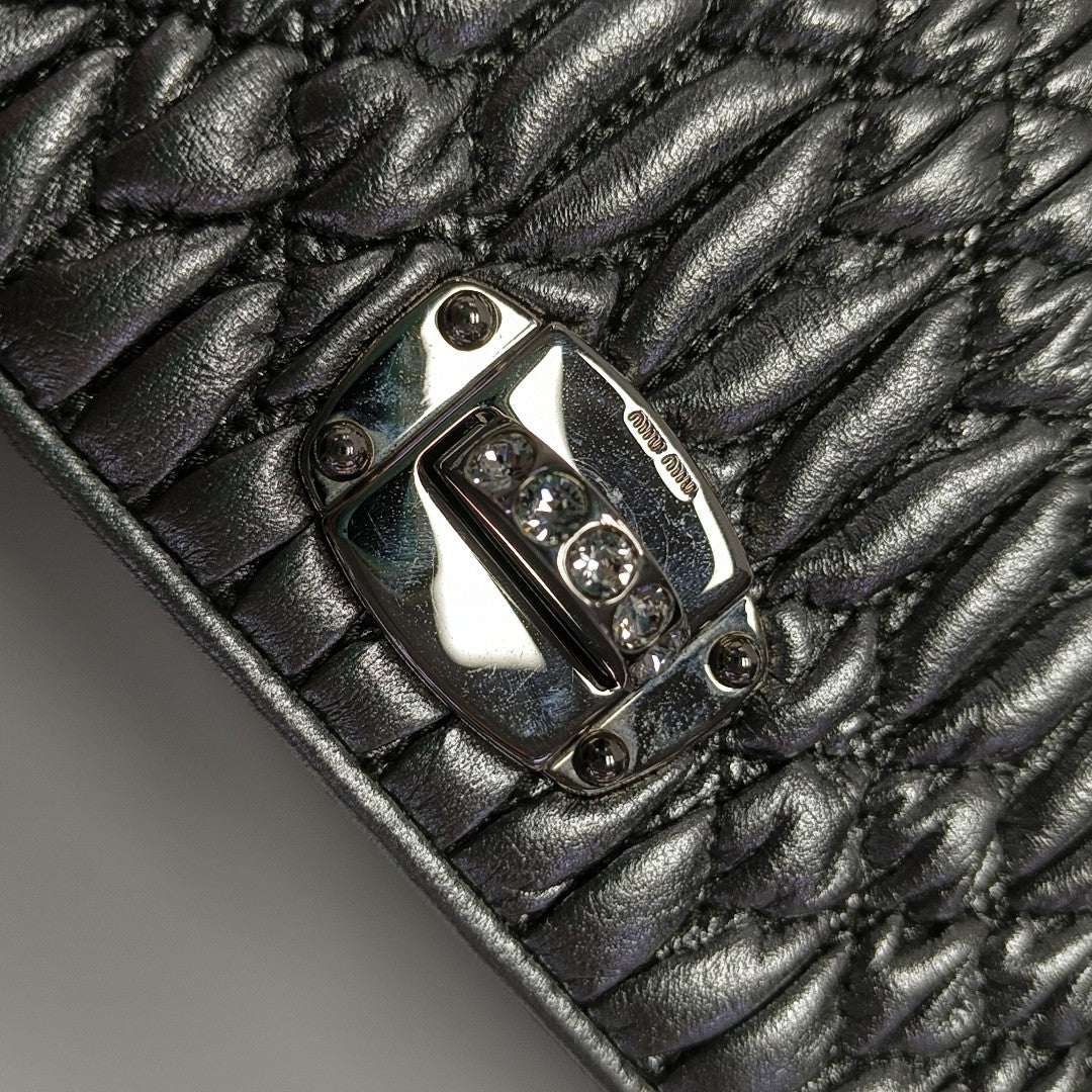 Crystal Lambskin Gray