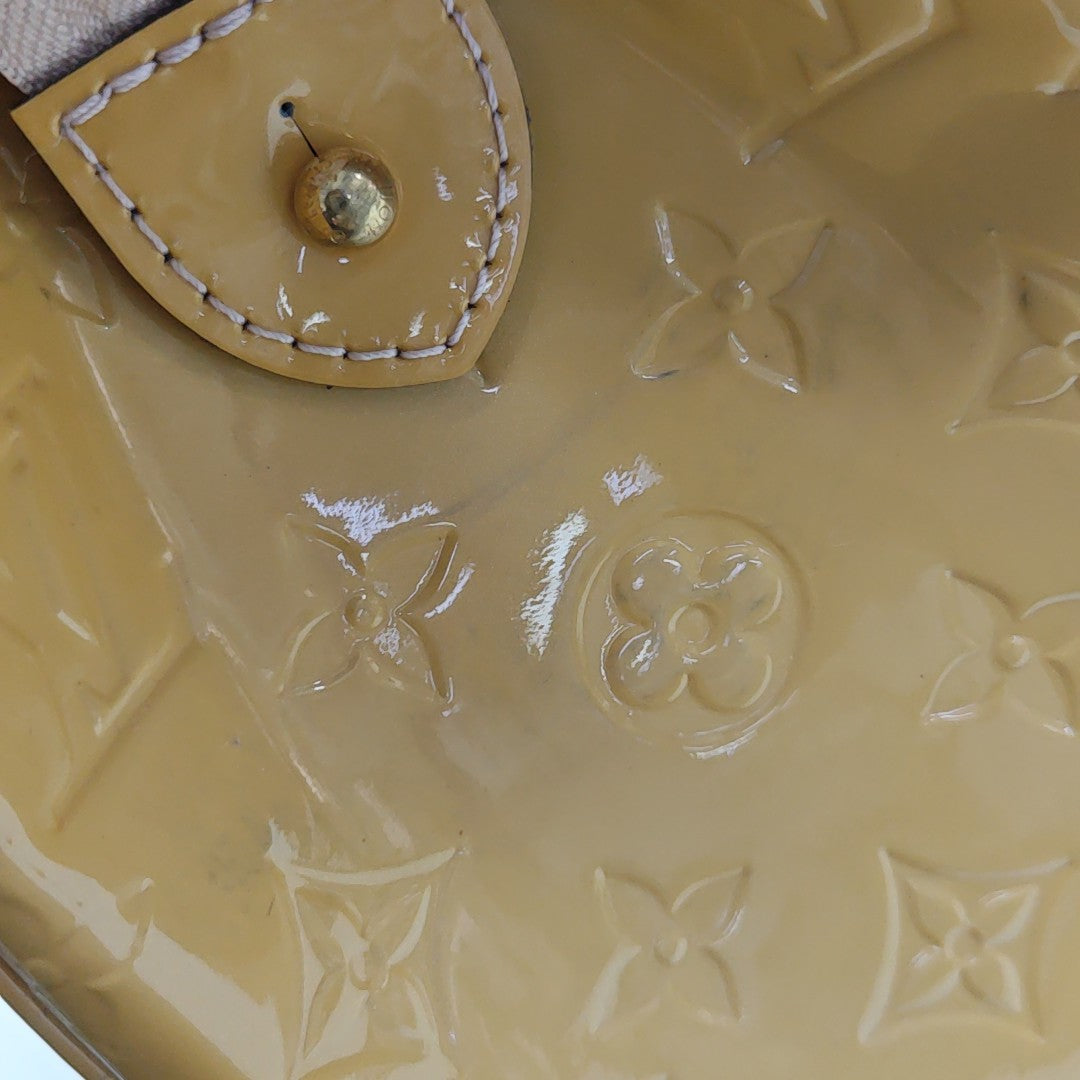 BREA MM Monogram Patent Leather Yellow
