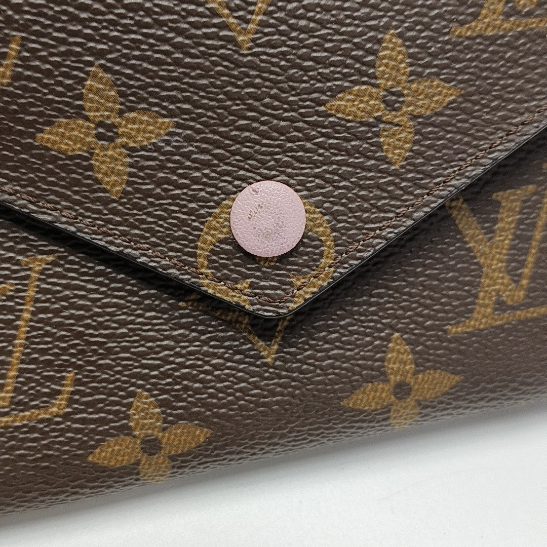 VICTORINE Monogram Coated Canvas Brown Wallet