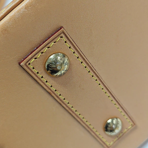ALMA BB Monogram Coated Canvas Brown