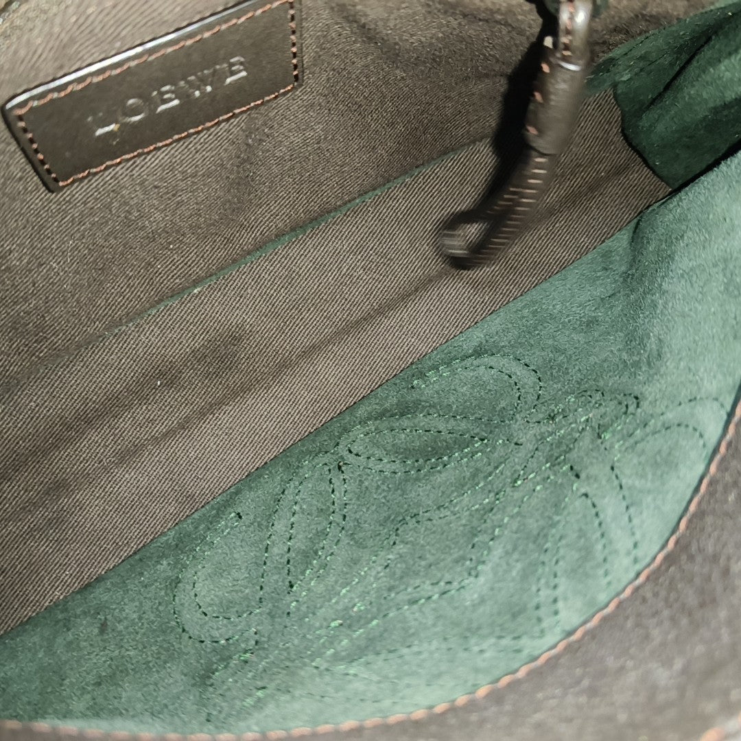 Suede Shoulder Bag Green