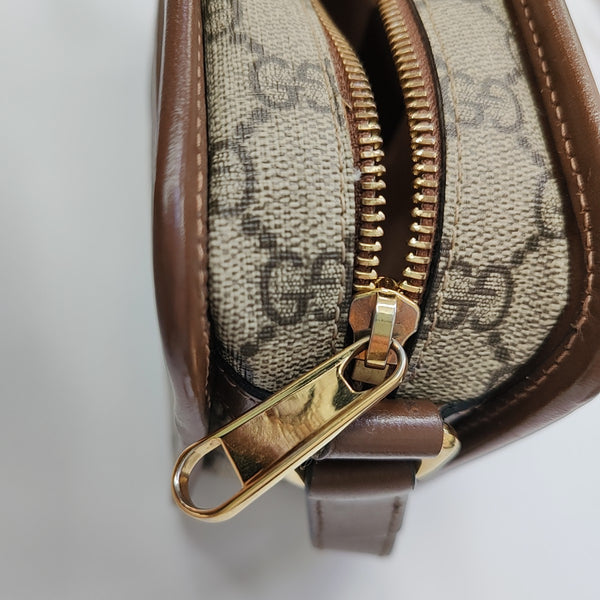 Bree Monogram Coated Canvas Beige