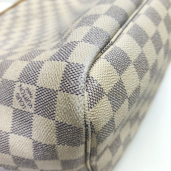 NEVERFULL MM Damier Azur Coated Canvas White
