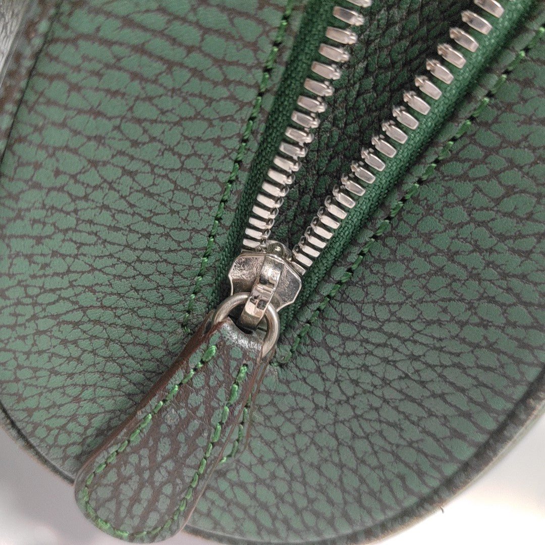 Calfskin Top Handle Bag Green