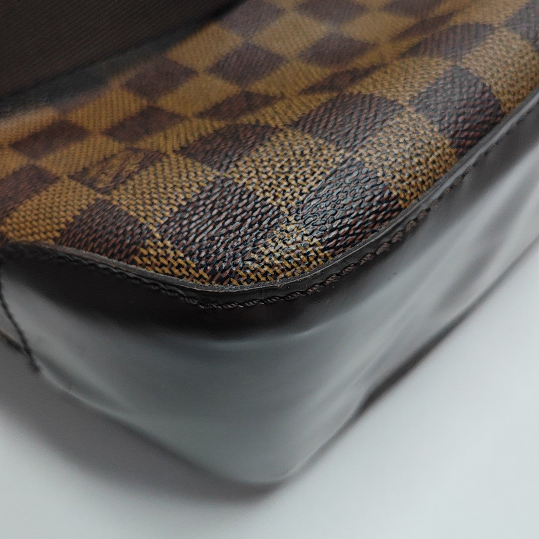 SPENCER Damier Ebene Coated Canvas Brown