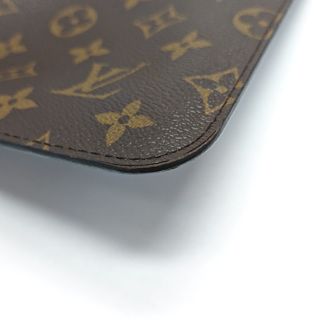 NEVERFULL MM Monogram Coated Canvas Brown